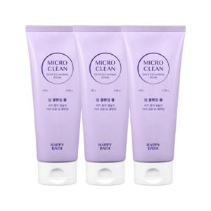 해피바스 마이크로 클린 딥 클렌징폼 150g 3개
