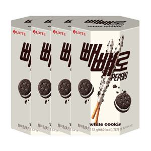 화이트쿠키 빼빼로 132g(4봉) x 4곽