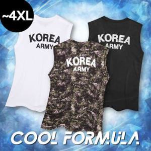 MACCI(마찌) 쿨포뮬러 ROKA 코리아 아미 기능성 민소매 스포츠 쿨 나시티