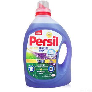 퍼실 실내건조 라벤더 2.7L ~ 액체세제 세탁세제 2700ml 용기