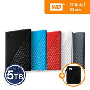 WD NEW My Passport 5TB 외장하드 최대할인가 24.9만/전용파우치/WD공식스토어