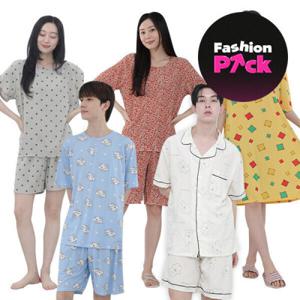 셔츠민 여름잠옷/반팔잠옷/냉감홈웨어/남녀공용 잠옷세트/빅사이즈/가족잠옷/인견/쿨