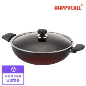 해피콜 빠른배송 티타늄 비바 IH 파티웍 32cm+유리뚜껑