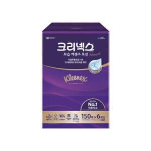 크리넥스 미용티슈 보습에센스 150매 6입 각티슈X1EA
