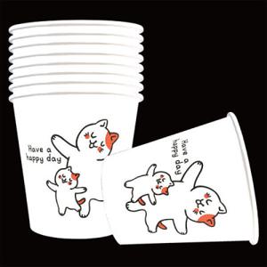 무료배송 페이퍼맥스 고양이 종이컵 2000개/1박스