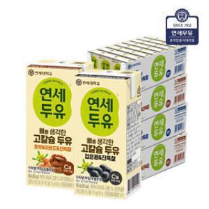 연세 뼈를 생각한 고칼슘 두유 진득찰 검은콩+호두아몬드180ml X 96팩