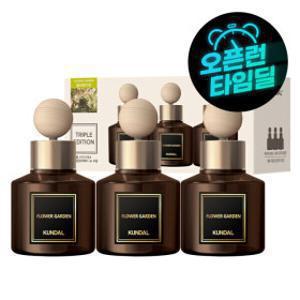 (1+1+1) 쿤달 차량용 방향제 3가지향 75ml 본품 3개+우드 볼스틱 3개