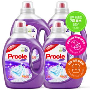 3+1 프로클 딥클린 세탁세제 2.5L 7중 효소 대용량 일반 드럼 세탁기 빨래 액체