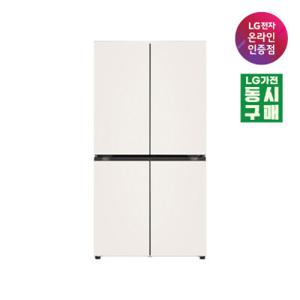 LG 디오스 AI 오브제컬렉션 냉장고 (매직스페이스) T876MEE111 1등급 870L 4도어 26년 신모델 (동시구매)