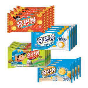 (홈런볼 베스트) 홈런볼 오리지널4번들+소금우유4번들+스윗 커스타드4번들+옥수수 소프트콘맛4번들