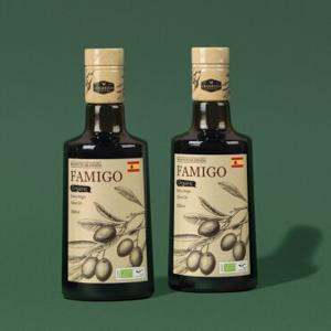[파미고] 유기농 냉압착 엑스트라 버진 올리브 오일 500ml 2병