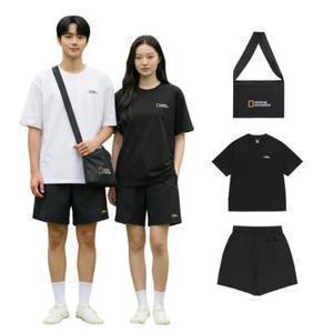 [택가 89,000원] 내셔널지오그래픽 N262UPB900 반팔 반바지 미니백 3PCS 세트 종택1