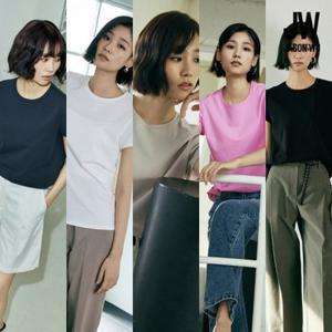 [TV상품]제이슨우 26SS Bette 스트레치 코튼 레이어 티셔츠 5종 (여성티셔츠) [런칭 가격 69,900원]