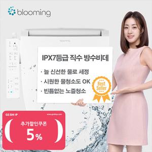 블루밍 방수등급 IPX7 에너지효율 1등급 직수 방수비데 필터가 필요없는 WB-D611PLUS 안심세척/항균변좌