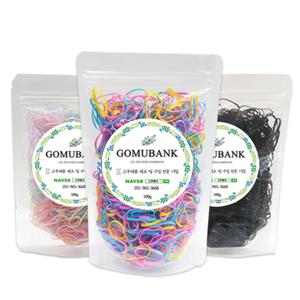 고무뱅크 100g 유아동 성인 머리고무줄 대용량 머리끈