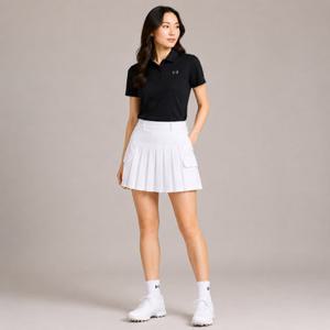 언더아머골프 여성 O/P 주름 A라인 스커트_U4SWSK003-0100
