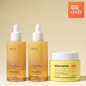 아브카 비타민C 미백 케어 세트 [앰플100ml 2개+크림100ml 1개]