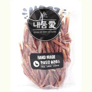 내품애 실속형 대용량 강아지간식 1kg 안심오리슬라이스