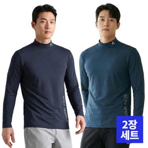 [2장세트] 김영주골프 레이쿨 남성 냉감 반폴라 긴팔 티셔츠(M7OPST53)