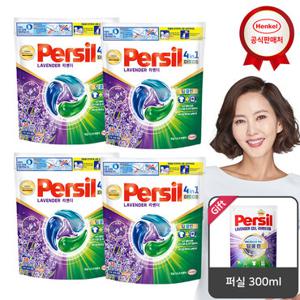 퍼실 디스크 캡슐세제 38입x4개 라벤더 겸용_퍼실 300ml 증정