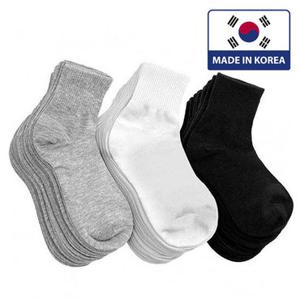 [국산/20족세트] 무지 중목양말 여성용 남성용