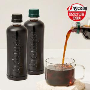 빙그레 아카페라 심플리 아메리카노/디카페인 400ml 20펫 2종 중 선택 /듀얼브루/커피