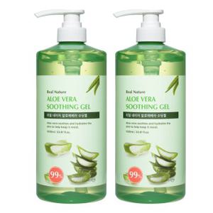 코스메이트 네이처 알로에베라 수딩젤 1000ml 2개