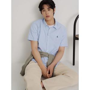 [빈폴멘] 시어서커 스트라이프 반소매 셔츠  블루 (BC6465C43P)