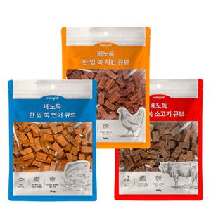 베노독 한입 쏙 큐브 300g 강아지간식