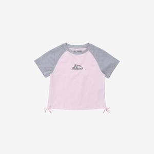 [백화점][뉴발란스키즈] NK9EG2763G(25) 핑크 METALIC SUMMER) 여아 다잉 라글란 슬림핏 티셔츠 NK9EG2763G