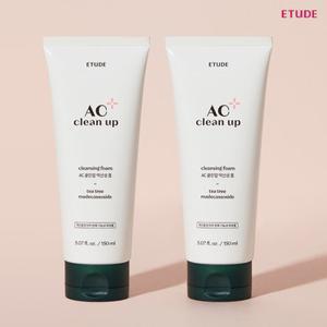 [1 +1][에뛰드] AC 클린업 약산성 클렌징폼 150ml / 여드름피부 기능성