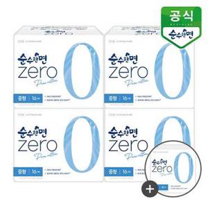 [깨끗한나라] 생리대 순수한면 제로 중형 16P x 4팩+증정4P 외 BEST 구성전