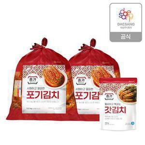 [TV상품]종가 중부식 포기김치 10.4kg (5.2kg*2)+갓김치 400g