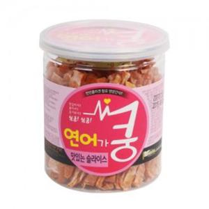 (쿵간식) 연어 슬라이스 (200g) 연어간식 연어슬라이스 반려동물간식 건조간식 육포간식