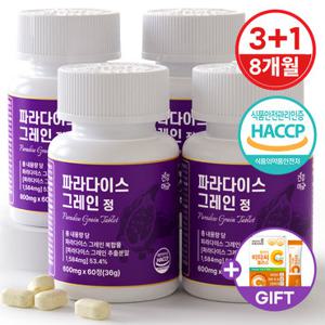 파라다이스 그레인 버닝 20배 농축 6파라돌 식약처인증 60정 3+1병(240정) +비타씨