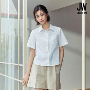 [TV상품]제이슨우 26SS Ayla 코튼 하프슬리브 셔츠 3종 (네이비,화이트 공통 2종 + 블루 or 민트 택1) [런칭 가격 79,900원]