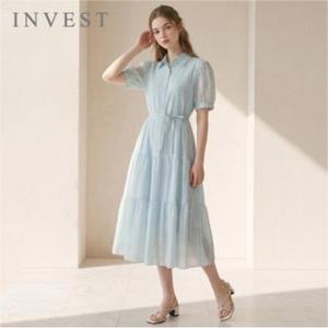 [인베스트] 셔츠 핏 티어드 롱 원피스_IN6M3OP3531