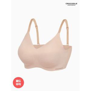 [크로커다일 이너웨어]라이크라 쉘론 데일리 몰드부착 스트랩 브라 1종 CDWBR5O09T