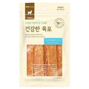건강한육포 건조 닭가슴살슬라이스 100g 강아지간식