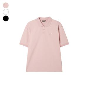 [게스] 남성 세미오버핏 카라 반팔티 NP2KE411