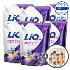 [애경] 리큐 얼룩제거 올인원 리필 2.1L x6개 (+세탁세제 300ml 증정)