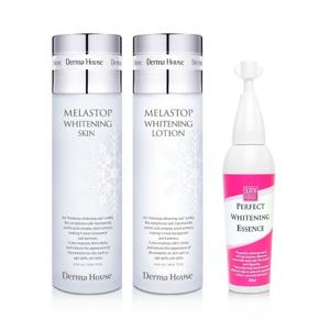 더마하우스 화이트닝 에센스3종(스킨125ml+로션125ml+에센스30ml)/미백기능성/잡티관리/칙칙한피부
