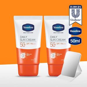 [무료배송] 바세린 데일리 선크림 50ml 1+1 + 거울증정