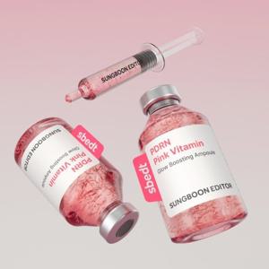 [광채마스크팩 3매 증정] 1+1 연어 PDRN 핑크 녹는실 리프팅 광채 앰플 40ml