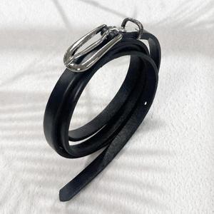 이탈리아 통가죽 여성허리벨트HN03 폭1cm소가죽벨트