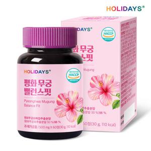 홀리데이즈 평화 무궁 밸런스핏 60정 1병 (2개월분)