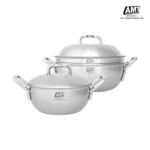AMT [신세계단독] 316Ti  스텐 2종 세트 (20cm 양수웍 + 24cm 파티웍)