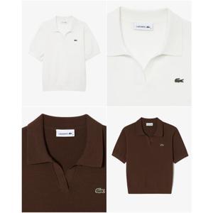 라코스테 (여성) 26SS 오픈 카라 피케 스웨터 폴로 셔츠 PF300E-56G 2컬러 (택1)
