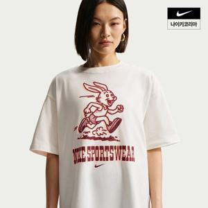 나이키 여성 나이키 스포츠웨어 클래식 오버사이즈 티셔츠 IR7847-133