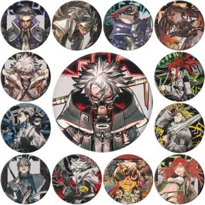 58mm 애니메이션 가치아쿠타 GACHI AKUTA 디어 산타 리 글레이즈 조딜 타이폰 루드 코스프레 의상 배지 핀 SPTE 틴플레이트 브로치 ﻿   프롭 골프